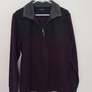 Banana Republic half zip sherp collar XL